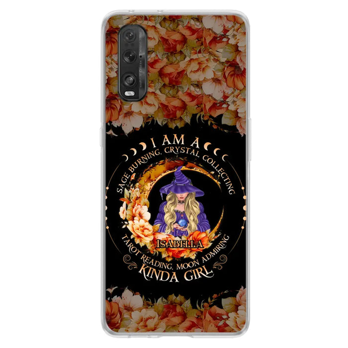 Custom Personalized Witch Phone Case - Gift Idea For Halloween - I Am A Sage Burning, Crystal Collecting, Tarot Reading, Moon Admiring Kinda Girl - Cases For Oppo/Xiaomi/Huawei