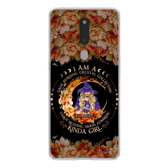 Custom Personalized Witch Phone Case - Gift Idea For Halloween - I Am A Sage Burning, Crystal Collecting, Tarot Reading, Moon Admiring Kinda Girl - Cases For Oppo/Xiaomi/Huawei