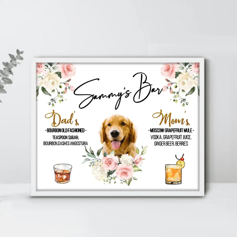 Personalized Wedding Poster - Upload Photo - Wedding/Anniversary Gift for Couple/Dog Lovers