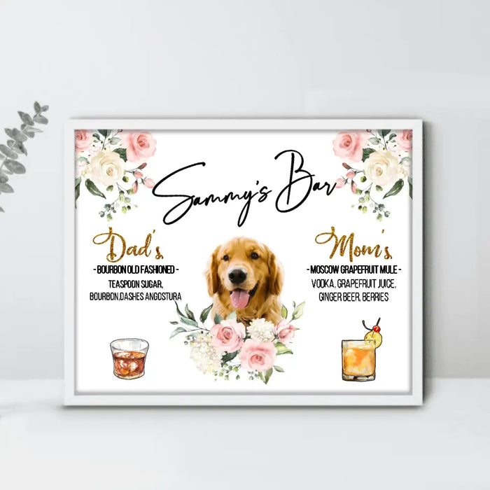 Custom Personalized Wedding Poster - Upload Photo - Wedding/Anniversary Gift for Couple/Dog Lovers