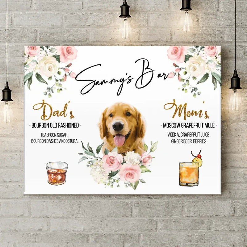 Personalized Wedding Canvas - Upload Photo - Wedding/Anniversary Gift for Couple/Dog Lovers