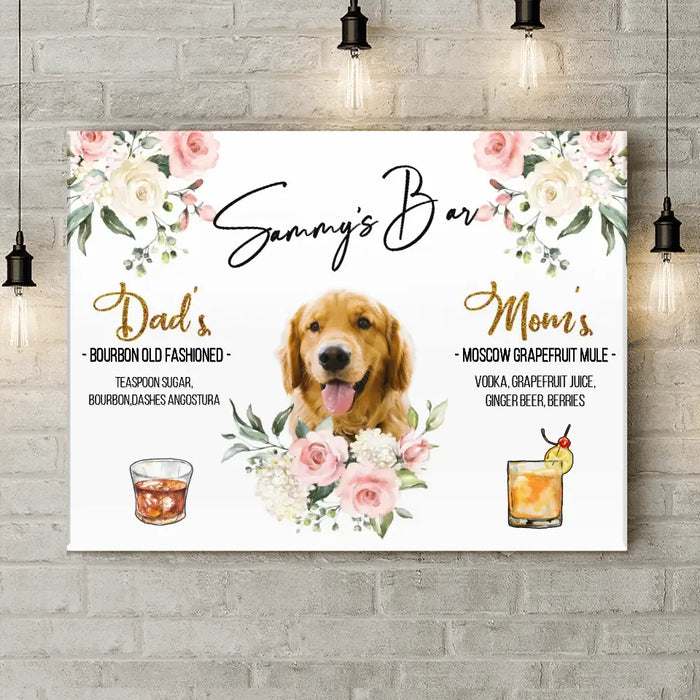 Custom Personalized Wedding Canvas - Upload Photo - Wedding/Anniversary Gift for Couple/Dog Lovers