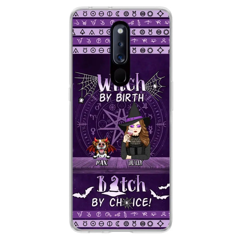Personalized Witch Phone Case - Halloween Gift Idea for Witch Lovers/Pet Lovers - Up to 3 Dogs/Cats - Witch By Birth Bitch By Choice - Case For Xiaomi/Oppo/Huawei