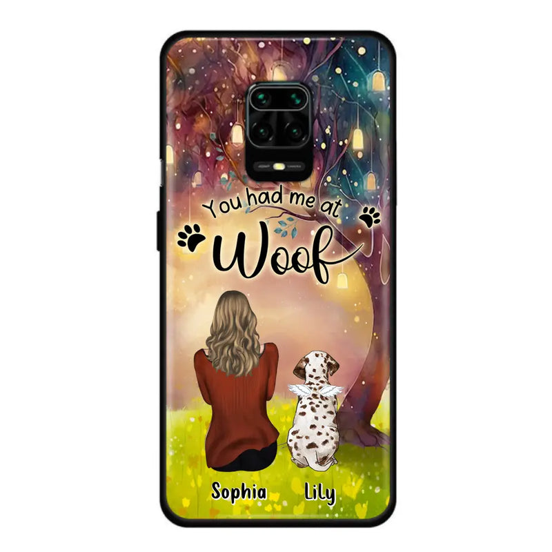 Personalized Memorial Dog Mom Phone Case - Up to 3 Dogs - Memorial Gift Idea for Dog Lovers - You Had Me At Woof - Case For Xiaomi/Oppo/Huawei