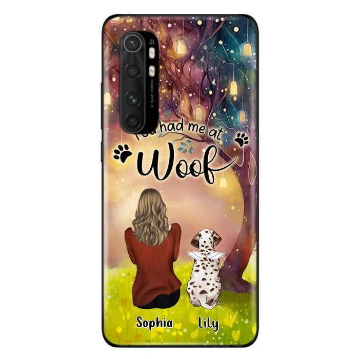 Custom Personalized Memorial Dog Mom Phone Case - Upto 3 Dogs - Memorial Gift Idea for Dog Lovers - You Had Me At Woof - Case For Xiaomi/Oppo/Huawei