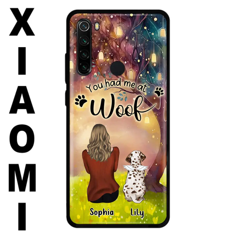 Personalized Memorial Dog Mom Phone Case - Up to 3 Dogs - Memorial Gift Idea for Dog Lovers - You Had Me At Woof - Case For Xiaomi/Oppo/Huawei
