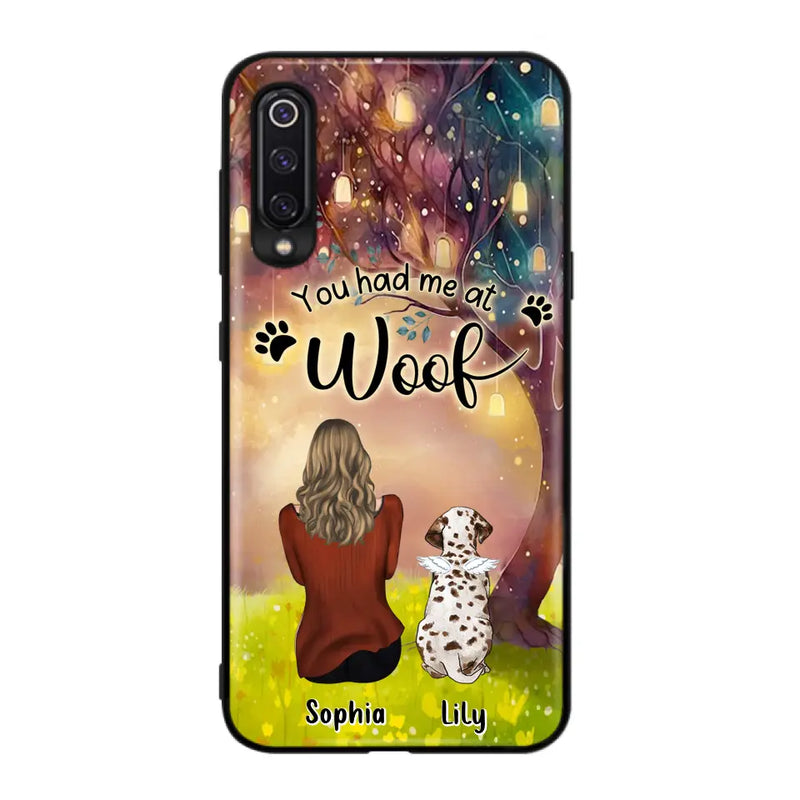 Personalized Memorial Dog Mom Phone Case - Up to 3 Dogs - Memorial Gift Idea for Dog Lovers - You Had Me At Woof - Case For Xiaomi/Oppo/Huawei