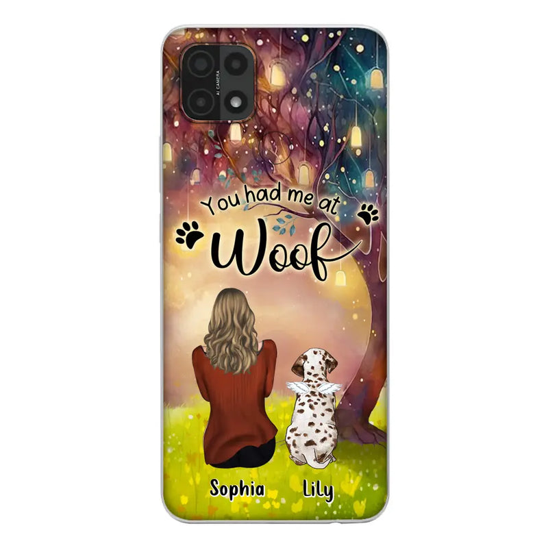 Personalized Memorial Dog Mom Phone Case - Up to 3 Dogs - Memorial Gift Idea for Dog Lovers - You Had Me At Woof - Case For Xiaomi/Oppo/Huawei