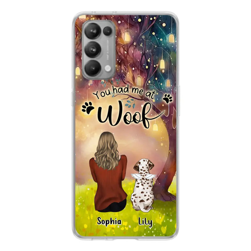 Personalized Memorial Dog Mom Phone Case - Up to 3 Dogs - Memorial Gift Idea for Dog Lovers - You Had Me At Woof - Case For Xiaomi/Oppo/Huawei