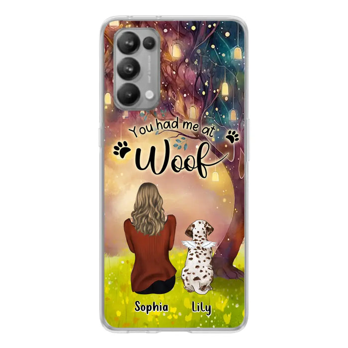 Custom Personalized Memorial Dog Mom Phone Case - Upto 3 Dogs - Memorial Gift Idea for Dog Lovers - You Had Me At Woof - Case For Xiaomi/Oppo/Huawei