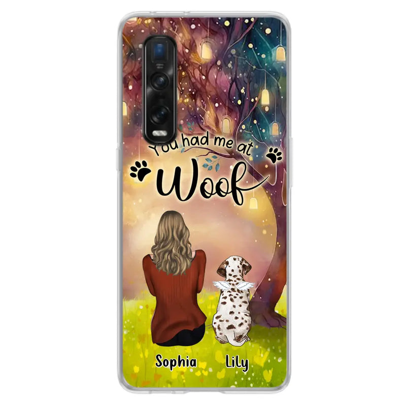 Personalized Memorial Dog Mom Phone Case - Up to 3 Dogs - Memorial Gift Idea for Dog Lovers - You Had Me At Woof - Case For Xiaomi/Oppo/Huawei
