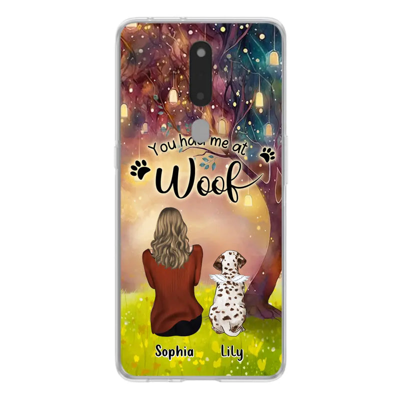 Personalized Memorial Dog Mom Phone Case - Up to 3 Dogs - Memorial Gift Idea for Dog Lovers - You Had Me At Woof - Case For Xiaomi/Oppo/Huawei