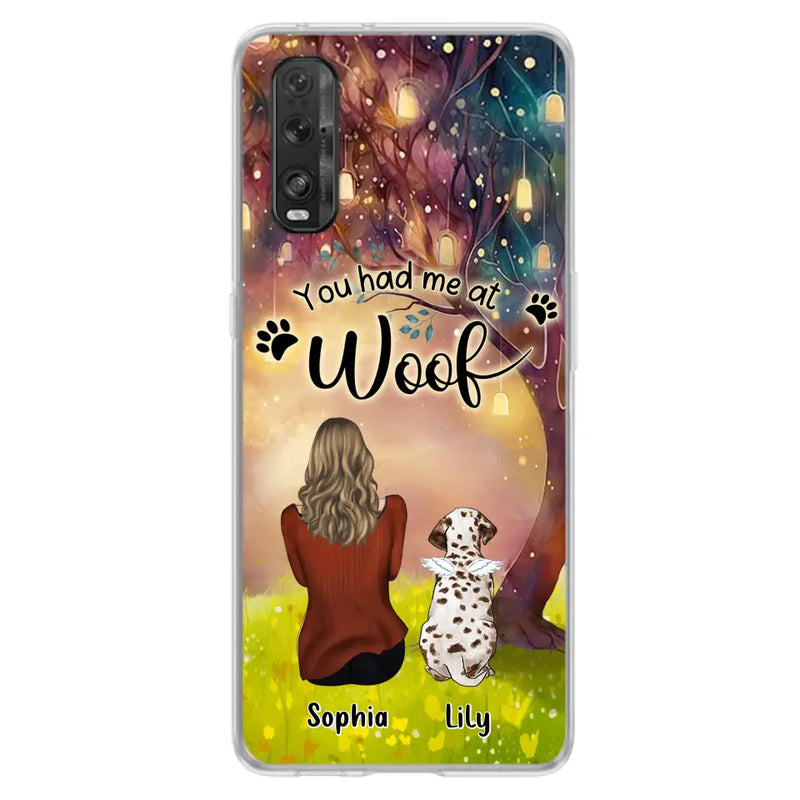 Personalized Memorial Dog Mom Phone Case - Up to 3 Dogs - Memorial Gift Idea for Dog Lovers - You Had Me At Woof - Case For Xiaomi/Oppo/Huawei