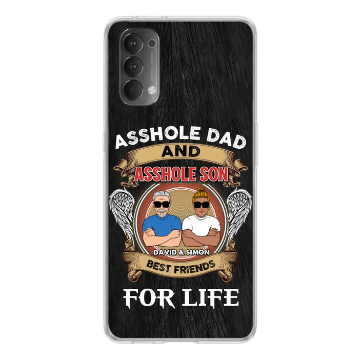 Custom Personalized Dad And Son Phone Case - Funny Gift Idea for Dad from Son - Asshole Dad And Asshole Son Best Friends For Life - Case for Xiaomi/Huawei/Oppo