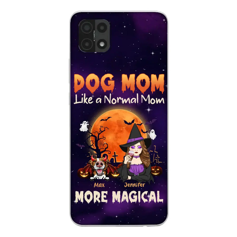 Personalized Witch Pet Mom Phone Case - Halloween Gift Idea for Pet Lovers - Up to 3 Dogs/Cats - Dog Mom Like A Normal Mom More Magical - Case For Xiaomi/Oppo/Huawei