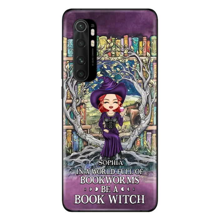 Personalized Witch Phone Case - Halloween Gift Idea For Witch Lovers/Book Lovers - In A World Full Of Bookworms Be A Book Witch - Case For Oppo/Xiaomi/Huawei