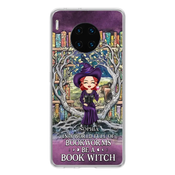 Personalized Witch Phone Case - Halloween Gift Idea For Witch Lovers/Book Lovers - In A World Full Of Bookworms Be A Book Witch - Case For Oppo/Xiaomi/Huawei