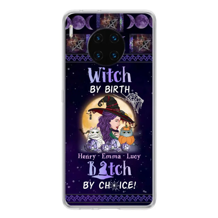 Personalized Witch Mom Phone Case - Gift Idea For Halloween/Witch/Pet Lovers - Witch By Birth Bitch By Choice - Case For Oppo/Xiaomi/Huawei