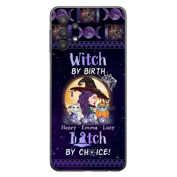 Personalized Witch Mom Phone Case - Gift Idea For Halloween/Witch/Pet Lovers - Witch By Birth Bitch By Choice - Case For iPhone/Samsung