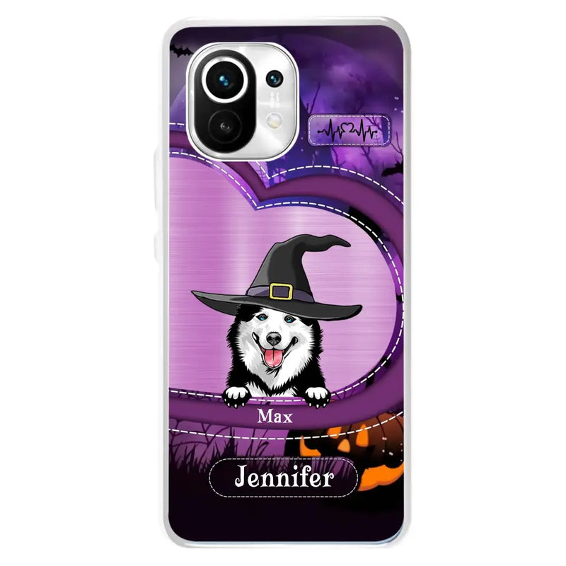 Personalized Dog Halloween Phone Case - Gift Idea For Dog Lover/Halloween - Up to 3 Dogs - Case For Xiaomi/Oppo/Huawei