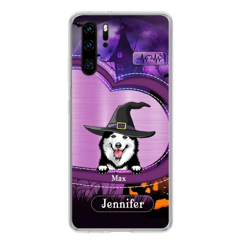 Personalized Dog Halloween Phone Case - Gift Idea For Dog Lover/Halloween - Up to 3 Dogs - Case For Xiaomi/Oppo/Huawei