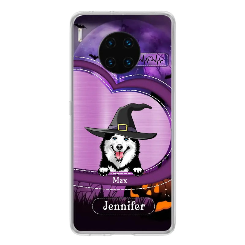 Personalized Dog Halloween Phone Case - Gift Idea For Dog Lover/Halloween - Up to 3 Dogs - Case For Xiaomi/Oppo/Huawei