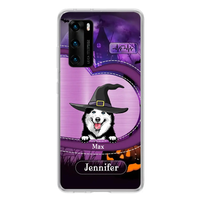 Personalized Dog Halloween Phone Case - Gift Idea For Dog Lover/Halloween - Up to 3 Dogs - Case For Xiaomi/Oppo/Huawei