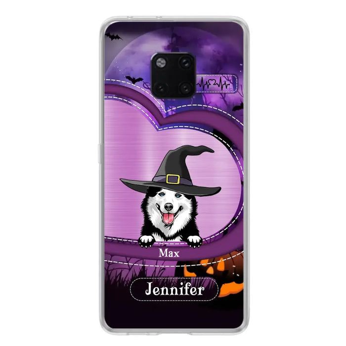 Custom Personalized Dog Halloween Phone Case - Gift Idea For Dog Lover/ Halloween - Upto 3 Dogs - Case For Xiaomi/ Oppo/ Huawei