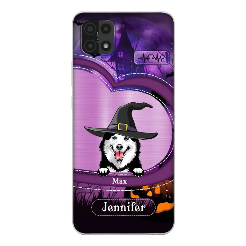 Personalized Dog Halloween Phone Case - Gift Idea For Dog Lover/Halloween - Up to 3 Dogs - Case For Xiaomi/Oppo/Huawei