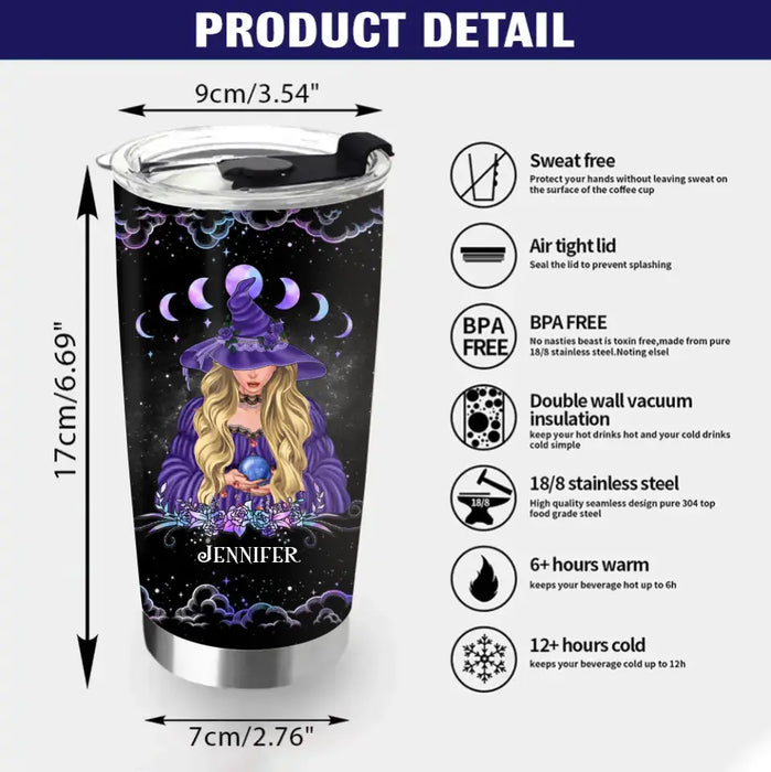 Personalized Witch Tumbler 20oz - Gift Idea For Halloween/ Witch -  Check Ya Energy Before You Come In This Home