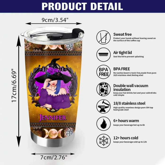 Custom Personalized Witch Tumbler - Gift Idea For Witch Lover/ Halloween - Am I Really A Witch