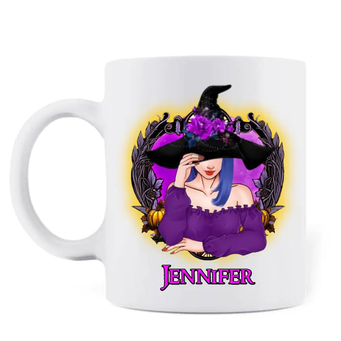 Custom Personalized Witch Coffee Mug - Halloween Gift Idea - Am I Really A Witch