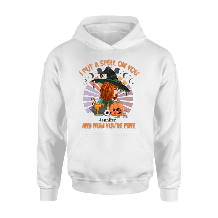 Personalized Halloween Witch Shirt/ Hoodie - Gift Idea For Halloween - I Put A Smell On You And Now You're Mine