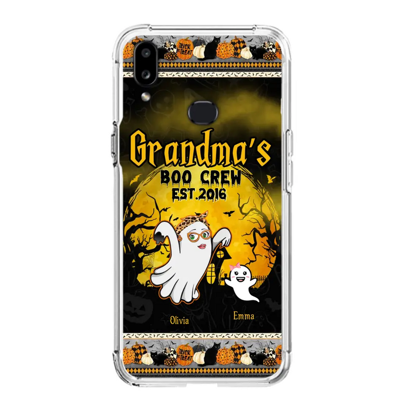 Personalized Grandma Phone Case - Halloween Gift For Grandma - Up to 7 Kids - Grandma's Boo Crew - Case For iPhone/ Samsung