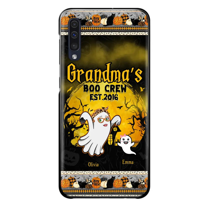 Personalized Grandma Phone Case - Halloween Gift For Grandma - Up to 7 Kids - Grandma's Boo Crew - Case For iPhone/ Samsung