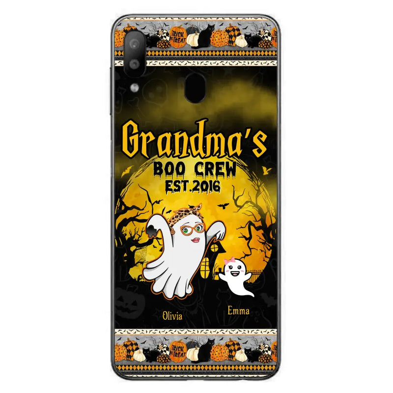 Personalized Grandma Phone Case - Halloween Gift For Grandma - Up to 7 Kids - Grandma's Boo Crew - Case For iPhone/ Samsung