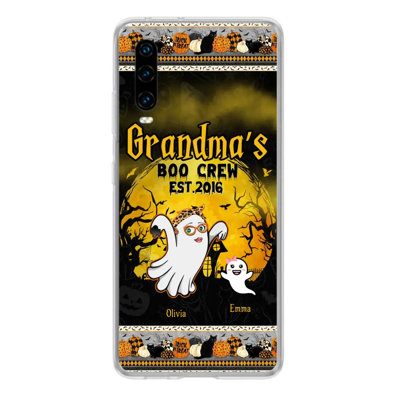 Personalized Grandma Phone Case - Halloween Gift For Grandma - Up to 7 Kids - Grandma's Boo Crew - Case For Xiaomi/ Oppo/ Huawei