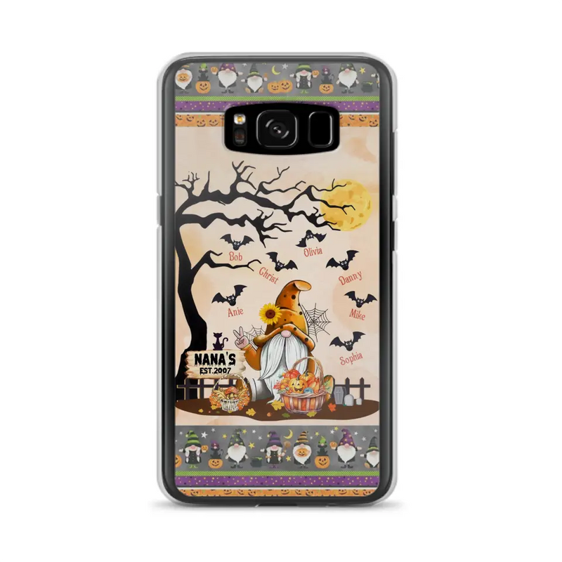 Personalized Boo Grandma Phone Case - Halloween Gift For Grandma - Up to 7 Kids - Case For iPhone/Samsung