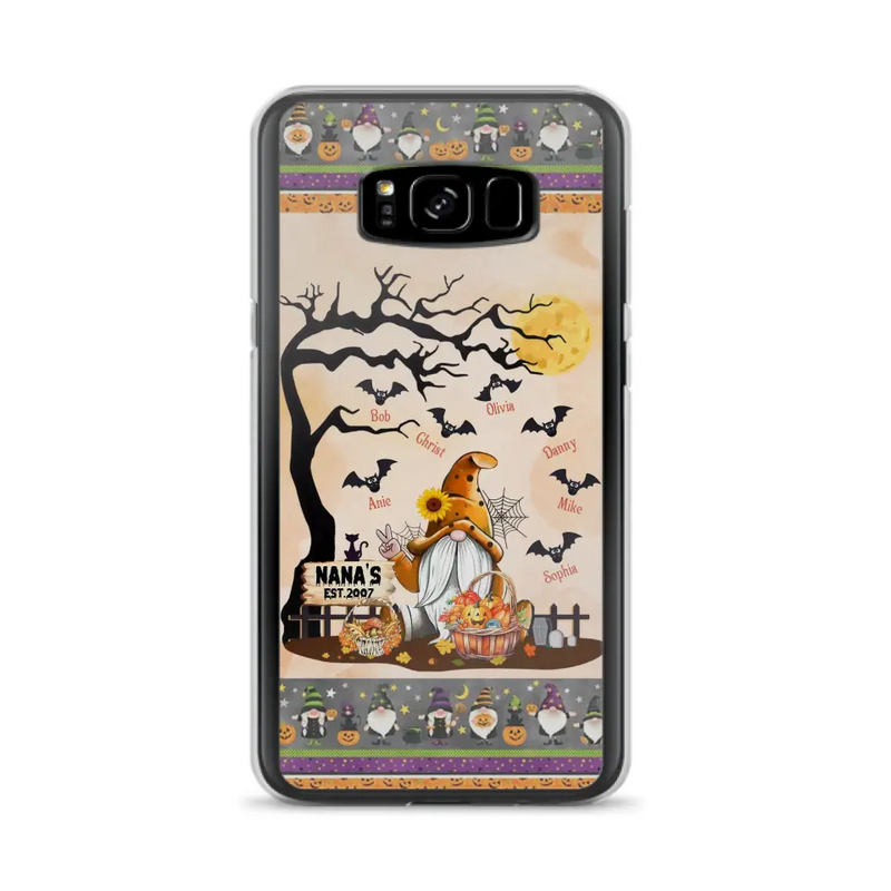 Personalized Boo Grandma Phone Case - Halloween Gift For Grandma - Up to 7 Kids - Case For iPhone/Samsung