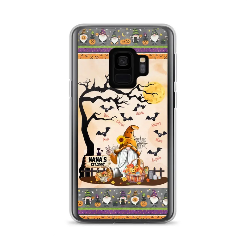 Personalized Boo Grandma Phone Case - Halloween Gift For Grandma - Up to 7 Kids - Case For iPhone/Samsung