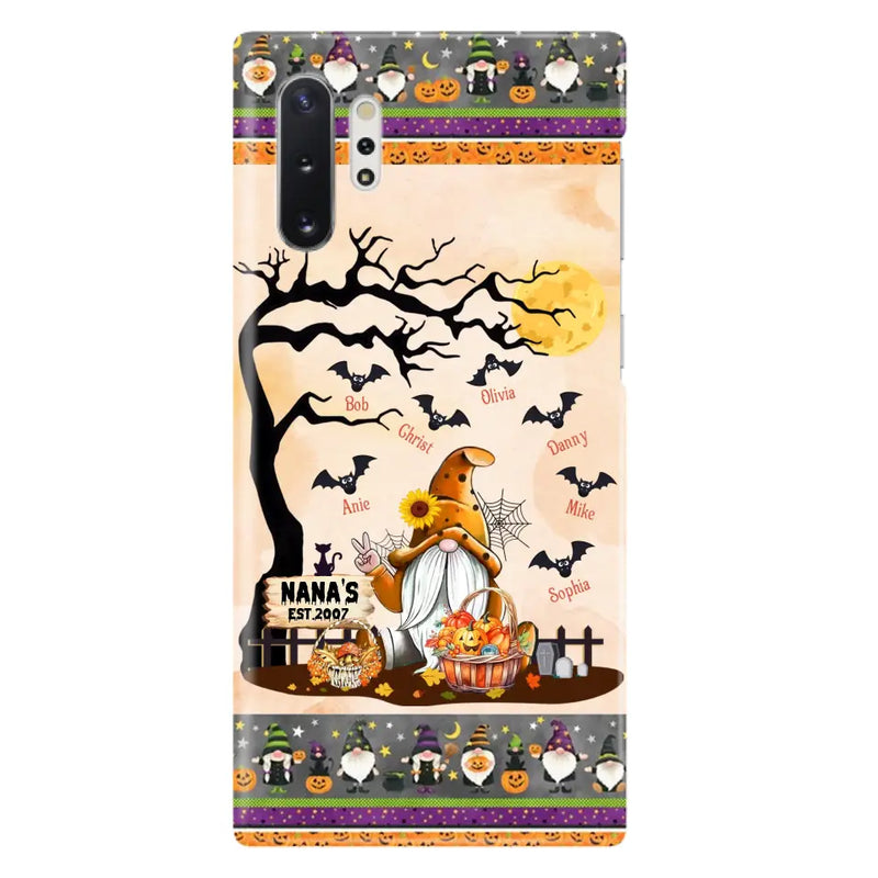 Personalized Boo Grandma Phone Case - Halloween Gift For Grandma - Up to 7 Kids - Case For iPhone/Samsung