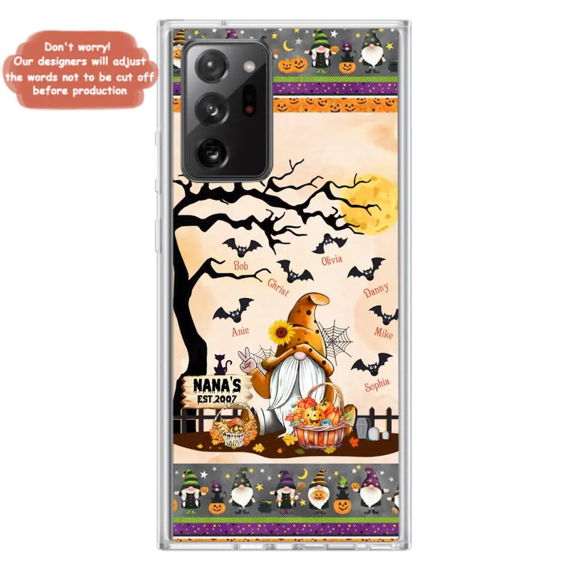 Personalized Boo Grandma Phone Case - Halloween Gift For Grandma - Up to 7 Kids - Case For iPhone/Samsung
