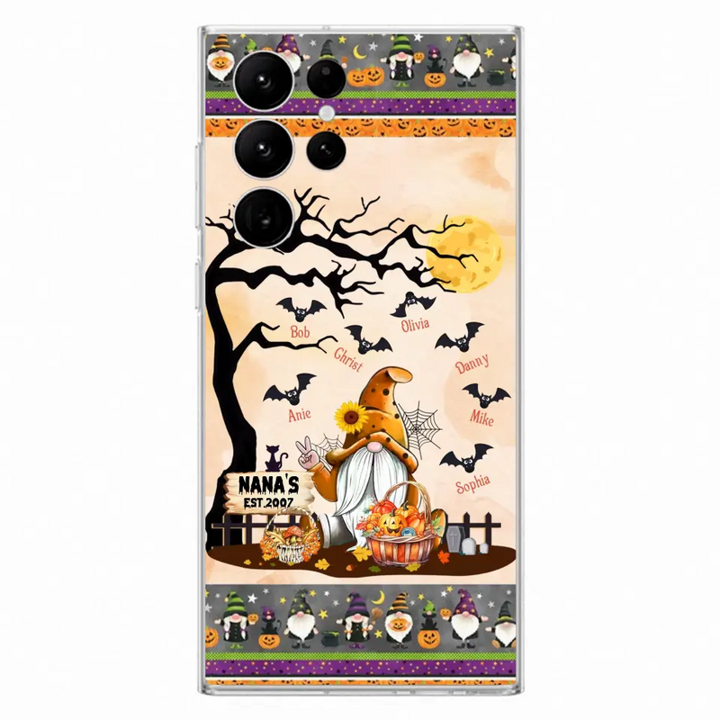 Personalized Boo Grandma Phone Case - Halloween Gift For Grandma - Up to 7 Kids - Case For iPhone/Samsung