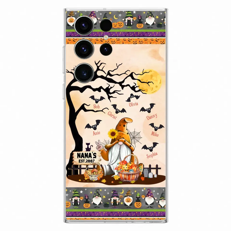Personalized Boo Grandma Phone Case - Halloween Gift For Grandma - Up to 7 Kids - Case For iPhone/Samsung