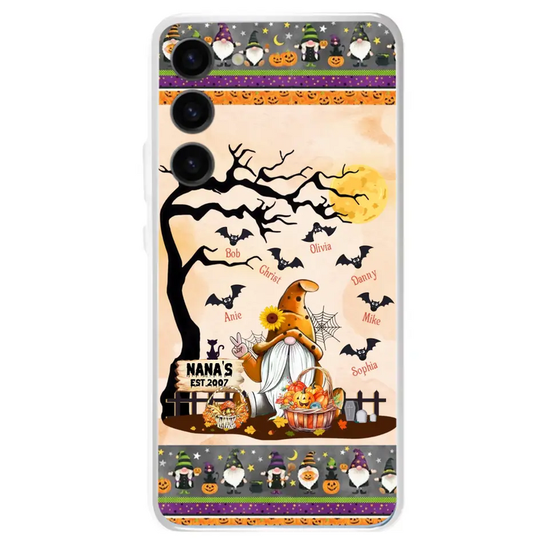 Personalized Boo Grandma Phone Case - Halloween Gift For Grandma - Up to 7 Kids - Case For iPhone/Samsung