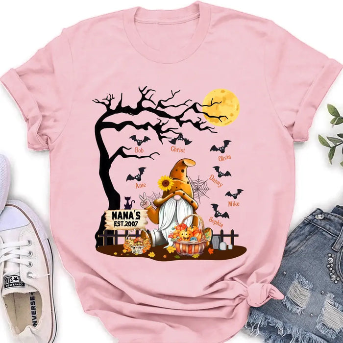 Personalized Boo Grandma Shirt/Hoodie - Halloween Gift For Grandma/Mom - Up to 7 Kids