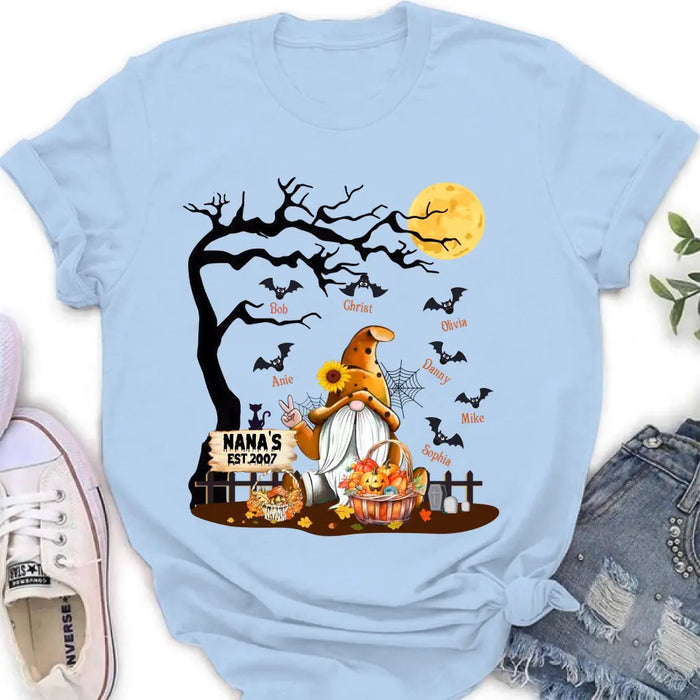 Personalized Boo Grandma Shirt/Hoodie - Halloween Gift For Grandma/Mom - Up to 7 Kids