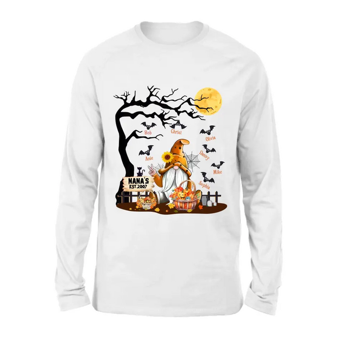 Personalized Boo Grandma Shirt/Hoodie - Halloween Gift For Grandma/Mom - Up to 7 Kids