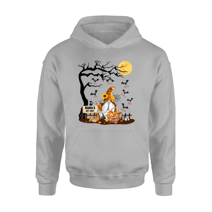 Custom Personalized Boo Grandma Shirt/Hoodie - Halloween Gift For Grandma/ Mom - Upto 7 Kids