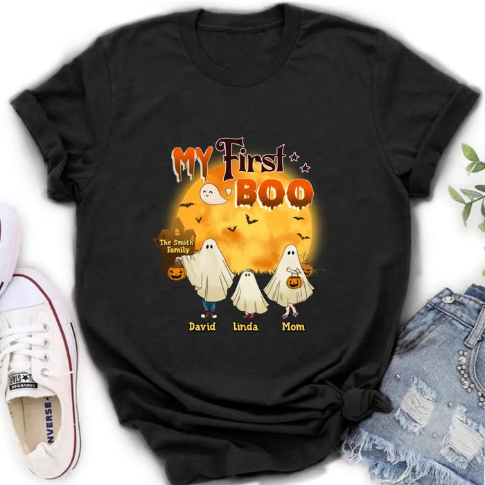 Personalized 1st Halloween Shirt/Baby Onesie - Gift Idea For Halloween/Family - My First Boo